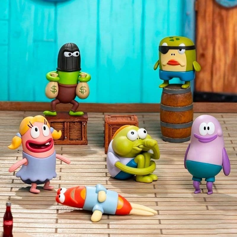 Bob esponja calça quadrada chaveiro Biqibao pequeno peixe Folk pingente na moda brinquedo boneca chaveiro brinquedo das