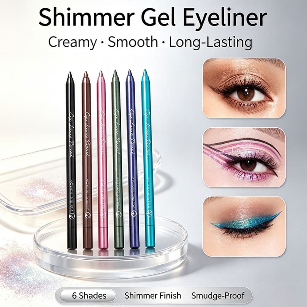 Lápis Delineador De Olhos Creme Multicolorido Bastão De Sombra De Longa Duração