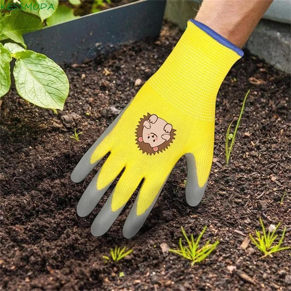 Luvas De Jardinagem Infantis Kesselmanmoda , Trabalho De Jardim De Poliéster À Prova D'água Quintal Espessadas Portáteis
