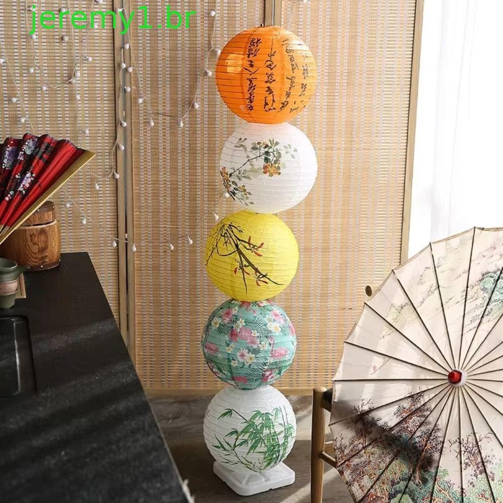 Lanterna De Festival JEREMY1 , Carta De Flor Impressa Pendurada Chinesa , Papel De Bambu De 30 Cm