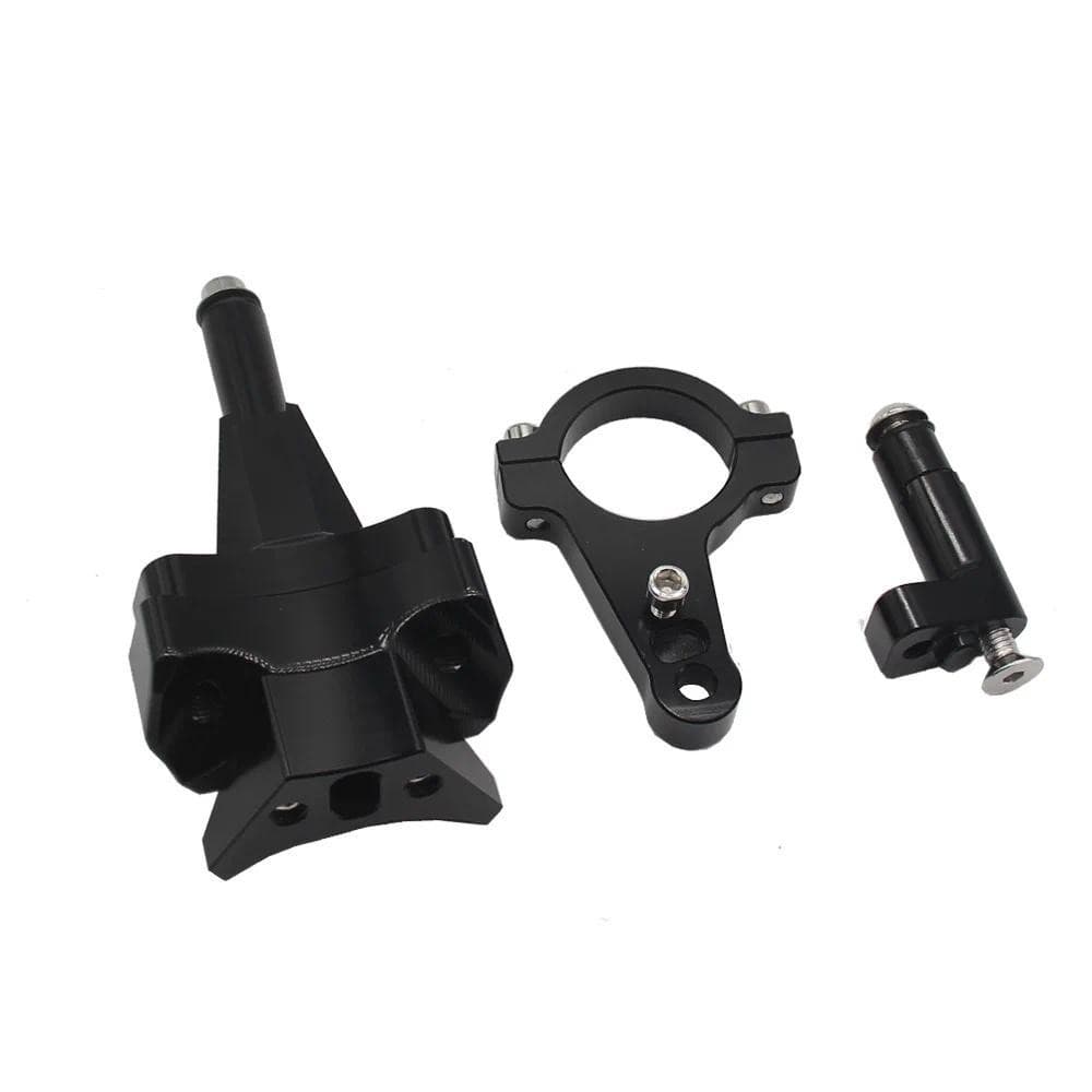 Kit De Suporte Amortecedor De Direção Em Liga De Alumínio Preto Para Motocicleta Kawasaki Ninja400 2019-2022