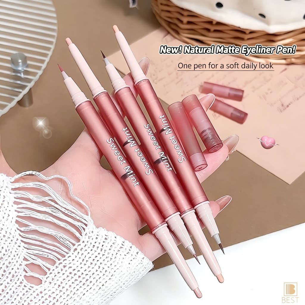 Caneta Modeladora 3D Sweet Mint-Delineador 2 Em 1 Com Sombra Iluminadora Para Maquiagem