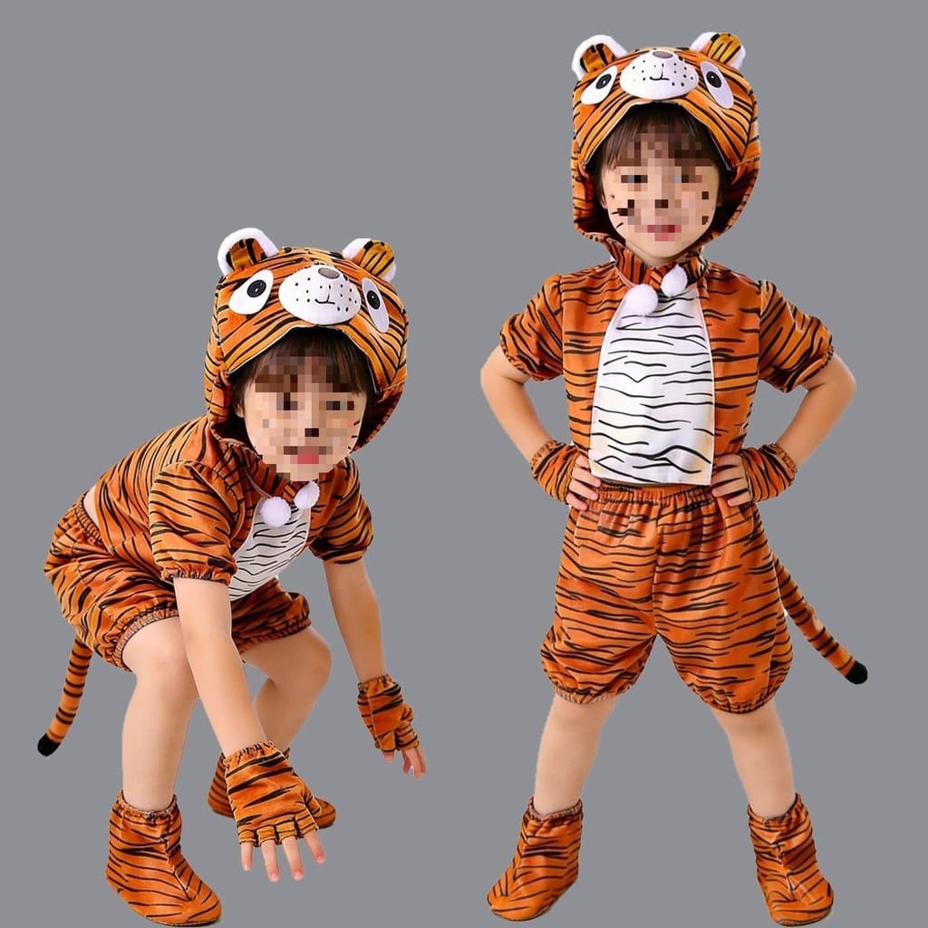 Fantasia de tigre infantil, fantasia de Animal, casa de doces, fantasia de dança de tigre apenas 2026