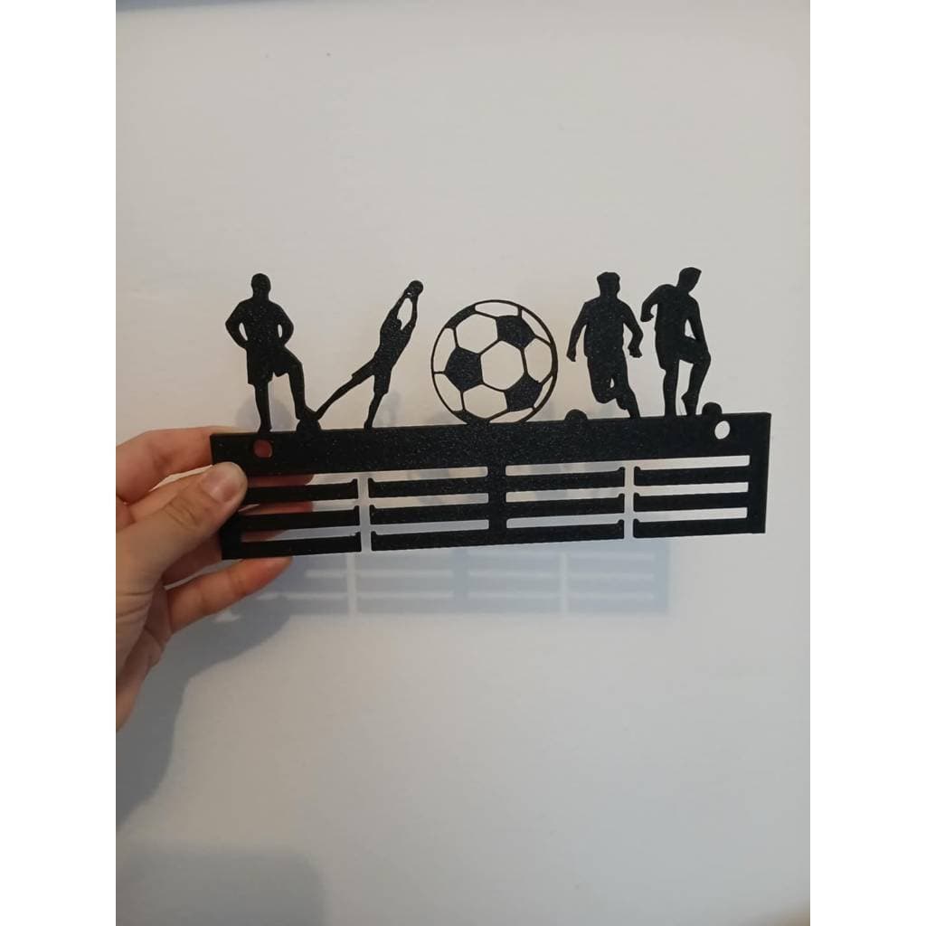 Expositor de Medalhas de Futebol | Organize e Exiba suas Conquistas com Estilo | Decoração para Atletas 02