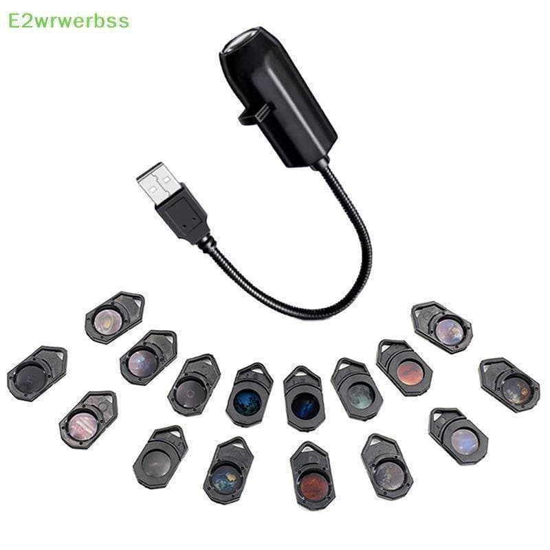 [E2wrwerbss] USB Teto Lua Projeção Atmosfera Luz Céu Estrelado Lâmpada Noturna Romântica Decoração De Quarto Projetor Ga