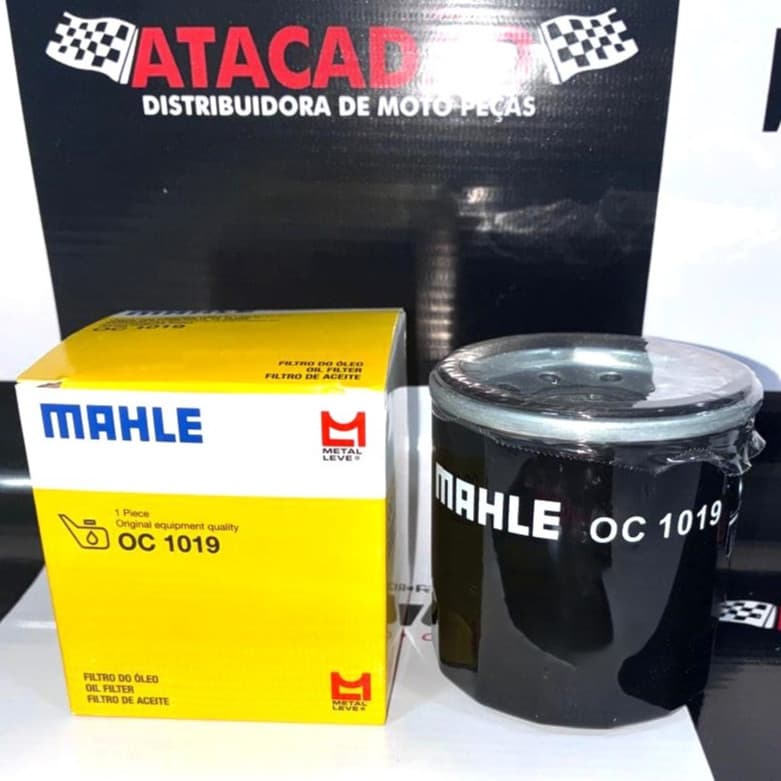Filtro de Óleo MAHLE/METAL LEVE P/ HONDA YAMAHA KAWASAKI TRIUMPH - OC 1019