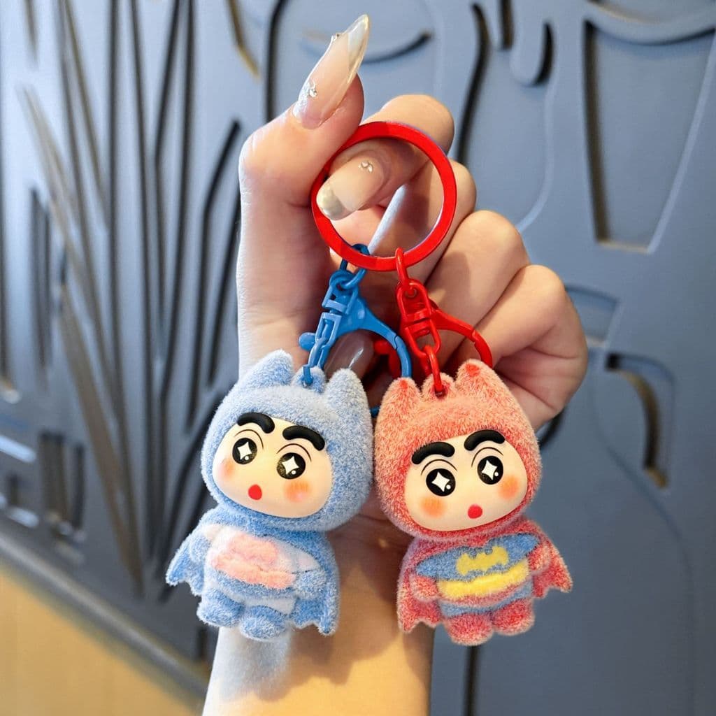 Venda quente⭐Bonito reunindo morcego Shin-Chan chaveiro pingente bonito dos desenhos animados boneca mochila pingente pr