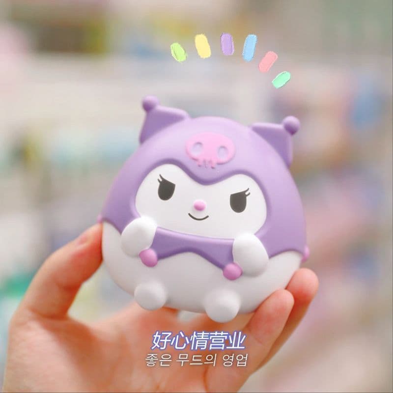 ((Brinquedos de descompressão) Sanrio Descompressão Pitada Brinquedos musicais Rebote Ventilação Pudim Ferramenta útil C