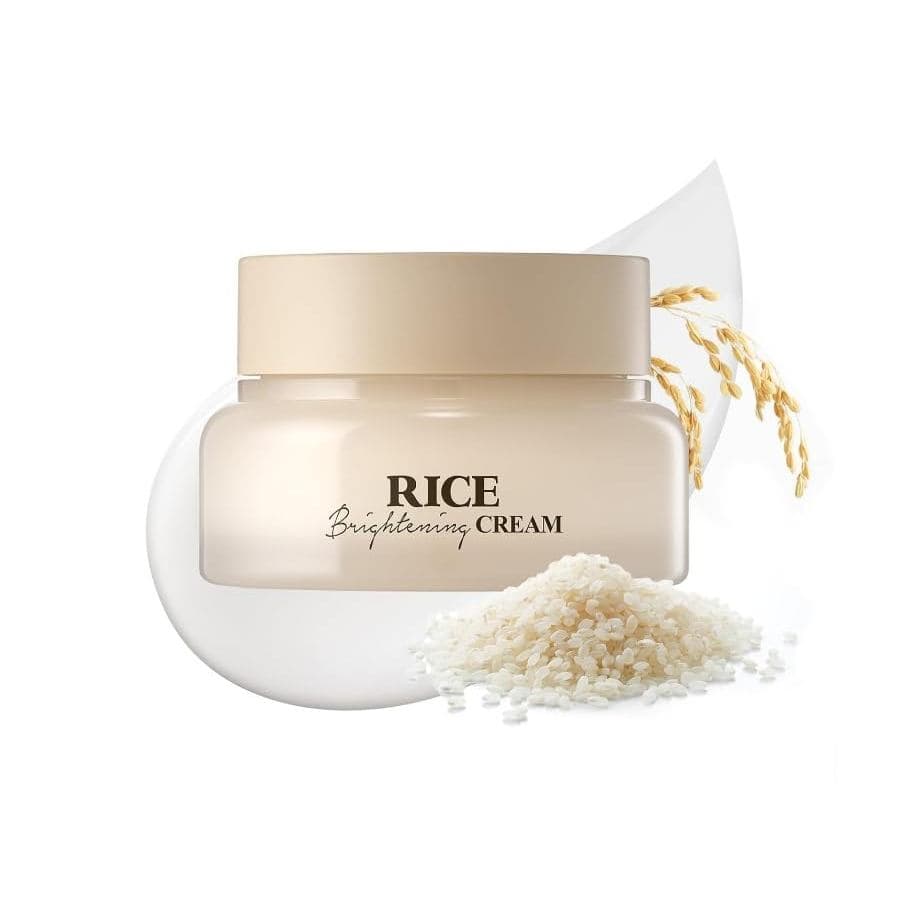 Atraente Creme Hidratante Facial Coreano para Cuidados com a Pele, para uma Pele Radiante e Brilhante, com Água de Arroz