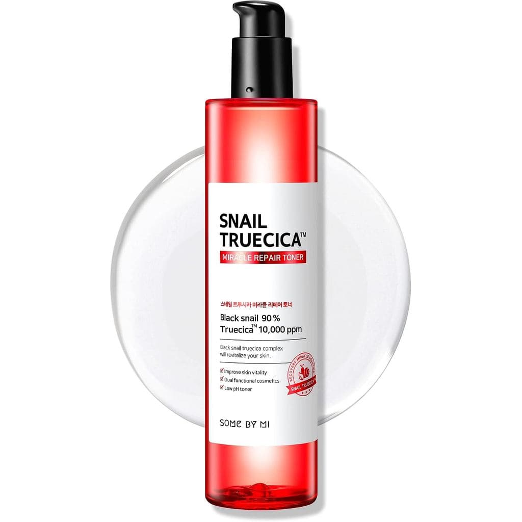 SOME BY MI Snail Truecica Miracle Repair Toner - 4.6Oz, 135ml - Feito com Mucina de Caracol para Pele Sensível - Tônico