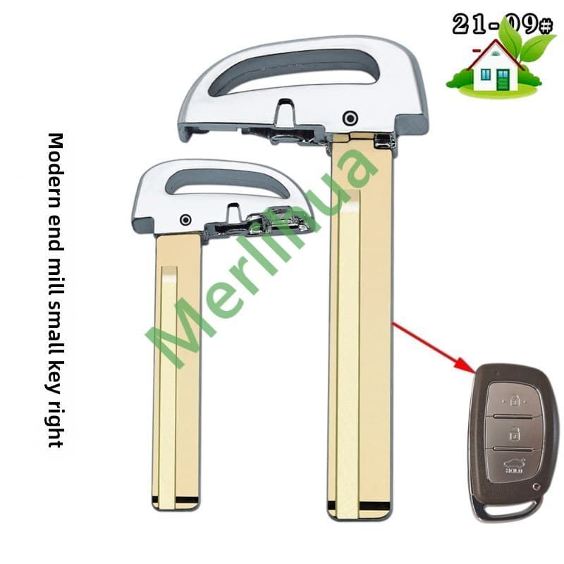 Para Hyundai Novo ix35 Elantra Tucson ix25 Cartão Inteligente Controle Remoto Mecânico Pequena Chave Em Branco