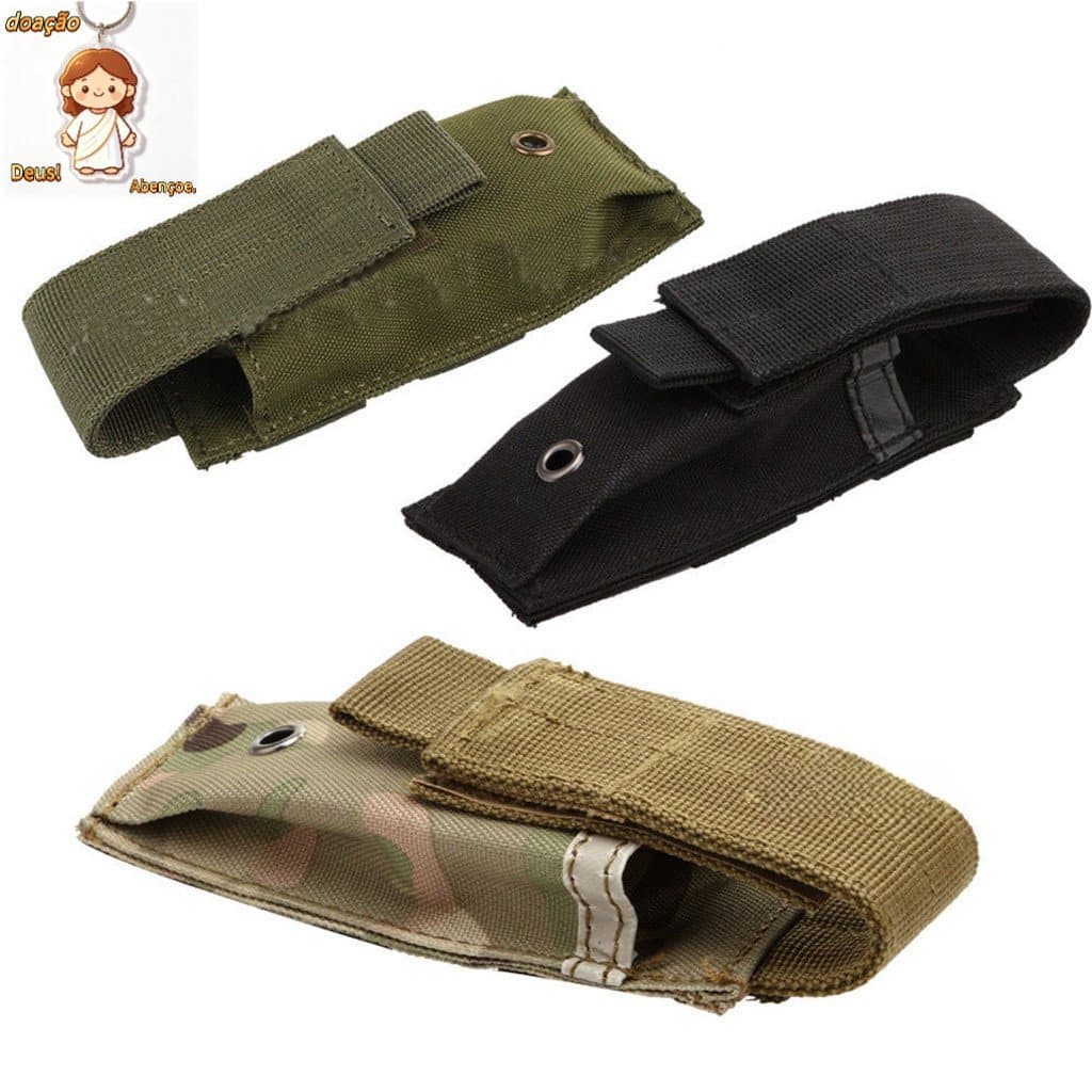 Porta Lanternas De Revista Molle De 9 Mm Para Glock M1911 92F CZ75
