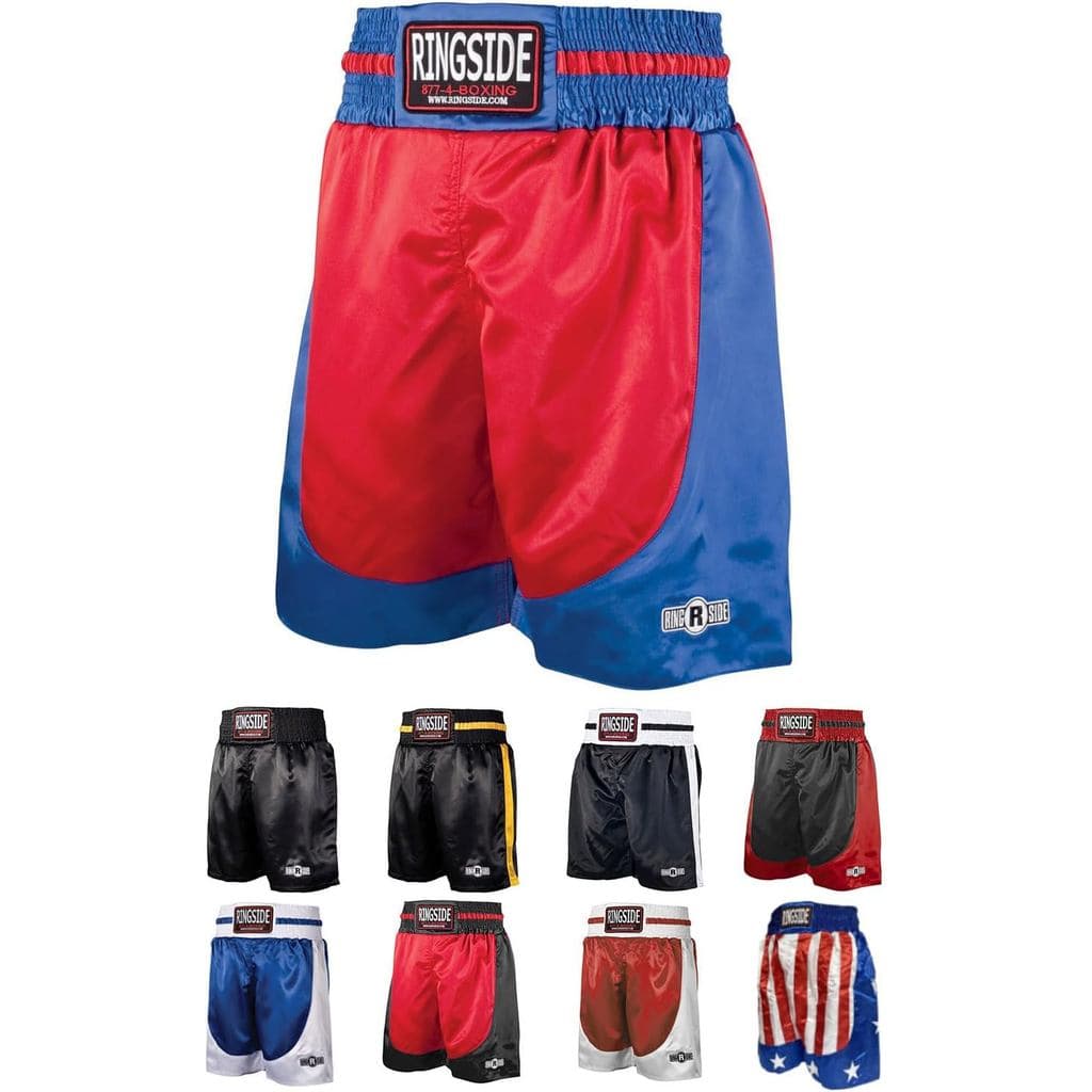Calções De Boxe Ringside Pro-Style , Shorts De Cetim Para Homens E Mulheres , Ideais , MMA , Muay Thai
