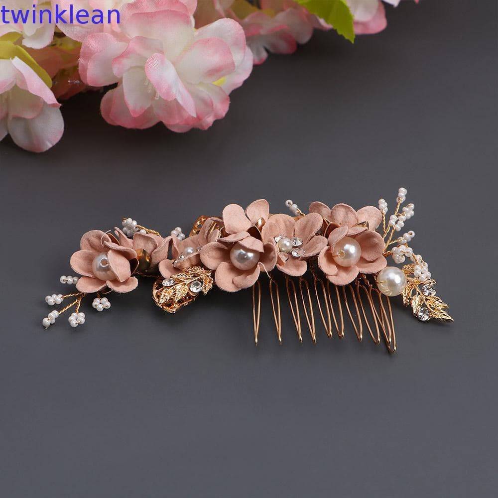 TWINKLEAN Joias De Cabelo Folhas Moda Nupcial Headpiece Artesanal Flor Acessórios De Noiva