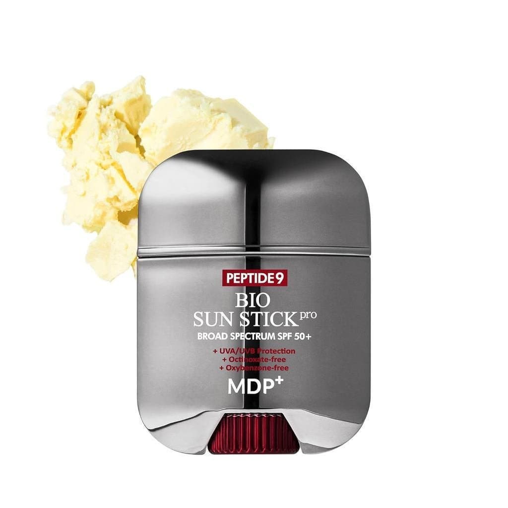 MDP+Peptide 9 Bio-Sunscreen Stick Pro |     Protetor solar coreano em bastão SPF50+ |     Leve, sem óleo, proteção UV de