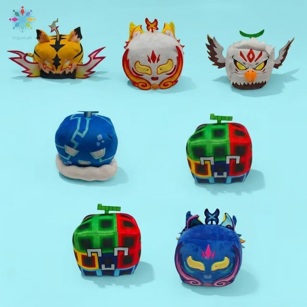 BloxS Fruits Game Brinquedo De Pelúcia Com Estampa De Leopardo-Boneca Macia Para Crianças