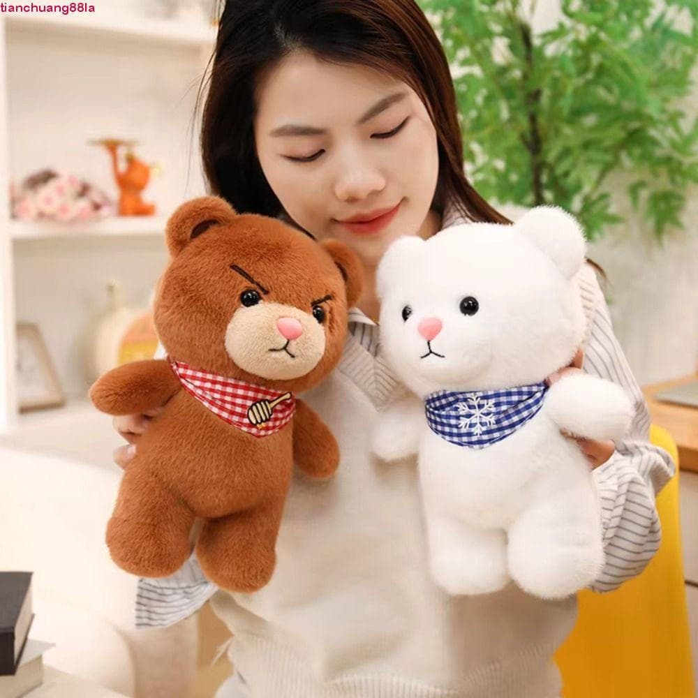 TIANCHUANG Coelho Brinquedos De Pelúcia , Material Macio Cachecol Quente Urso Boneca Pequeno Animal Série Desktop Compan