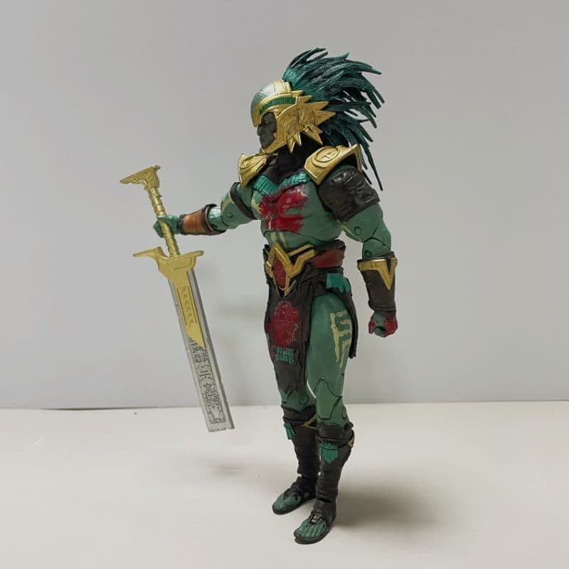 En Battle Danificada Versão 7 McFarlane Mortal Kombat Shore Cassete Acessórios de Espada Grande Polegada Móvel