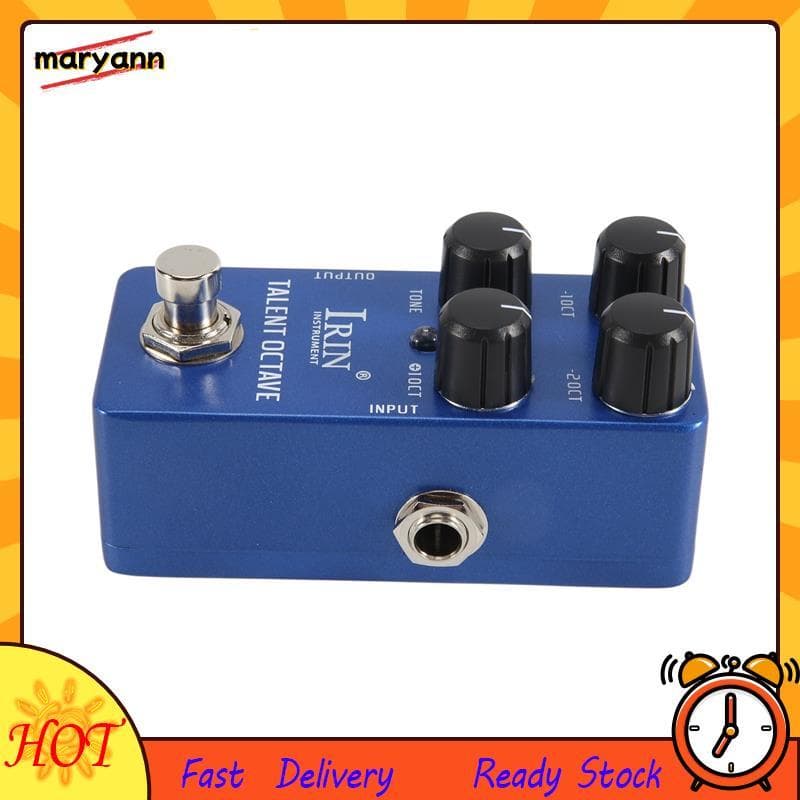 - 19 Talent Oitava Pedal De Efeito De Guitarra 3 Efeitos Sonoros Separados Pedais True Bypass Acessórios
