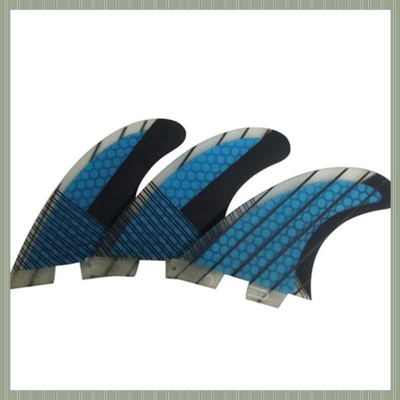 (Ufgt) Barbatanas De Surf G5 Acessório De Prancha De Três Peças Leme De Favo De Mel Para Base FCS2 Azul