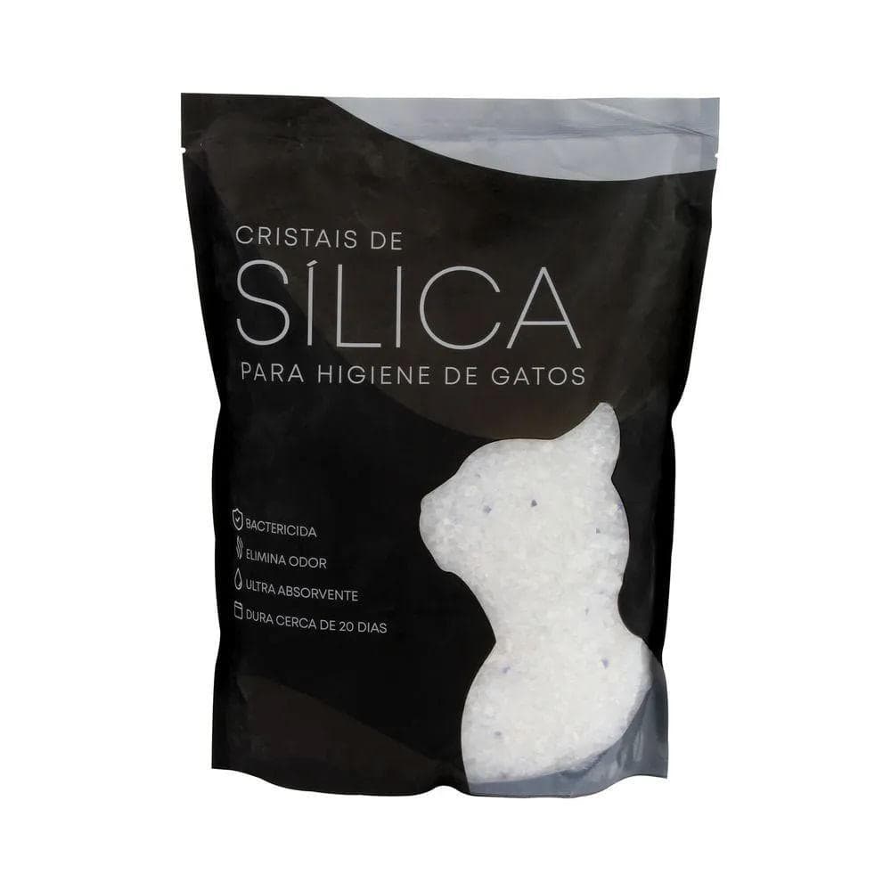 Areia Higiênica para Gatos Sílica Pacote 3.2kg - A\CASA- A\CASA Areia Higiênica para Gatos Sílica Pacote 3.2kg - A\CASA
