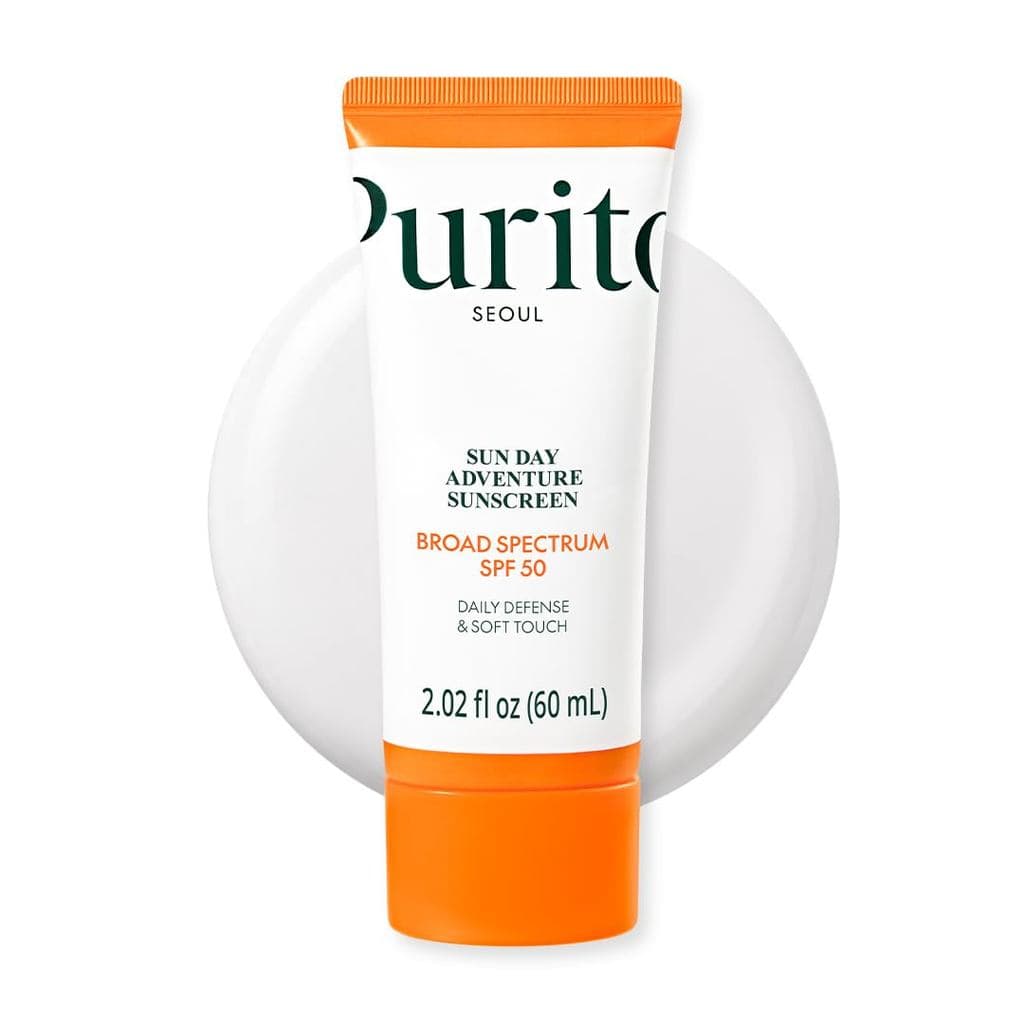 Protetor Solar Coreano PURITO SPF 50 |   Textura mais leve, sem resíduos brancos, amplo espectro UVA/UVB |   Sem óleo, v