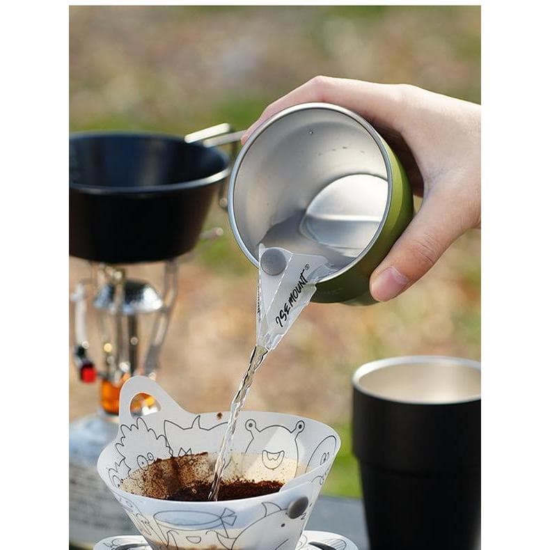Novo estilo placa pp dobrável copo de acampamento ao ar livre bocal de drenagem resistente a altas temperaturas Material