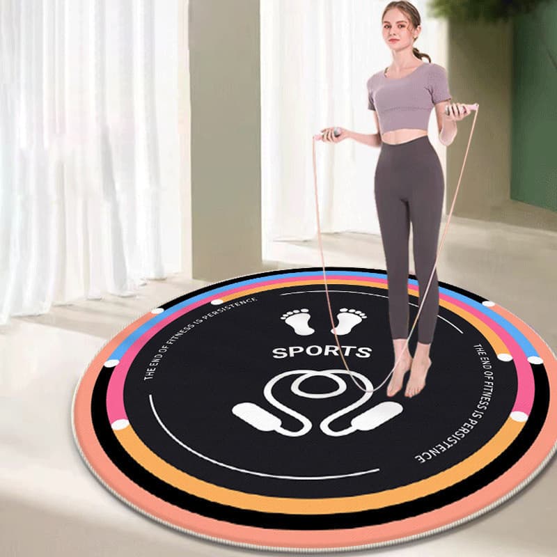 [Novo produto] Tapete de ioga redondo Tapete de Fitness dedicado para uso doméstico Tapete antiderrapante resistente à s