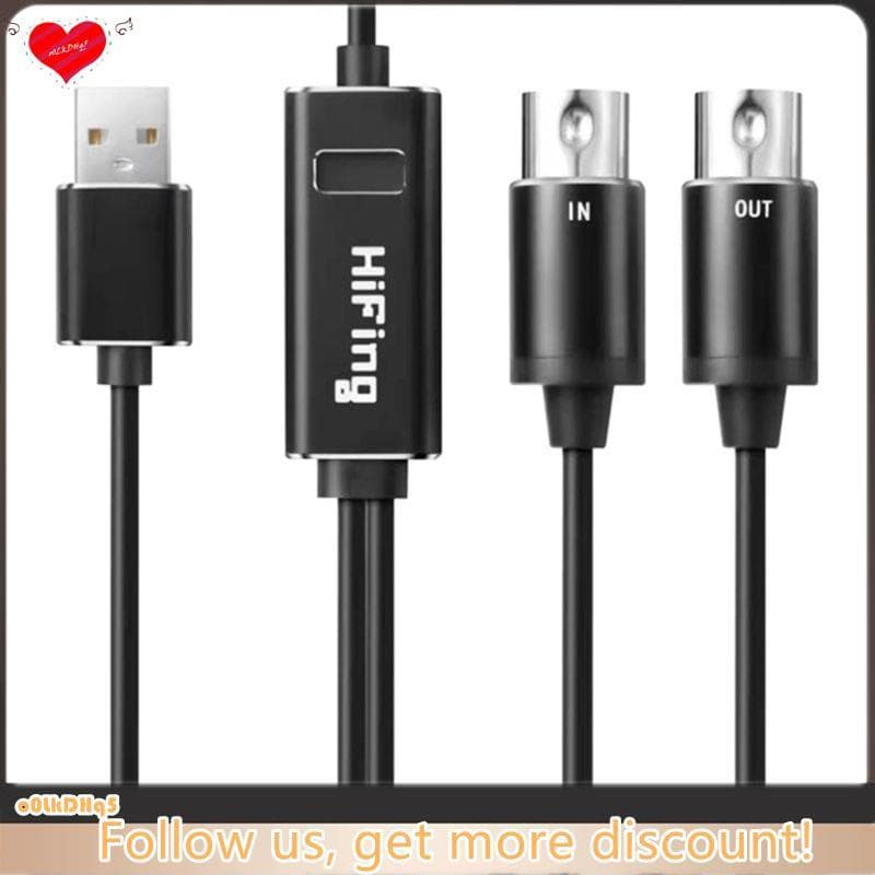 Conversor De Cabo MIDI Para USB De 5 Pinos , Adaptador De Interface Piano Digital , Tambor Eletrônico , Edição De Música