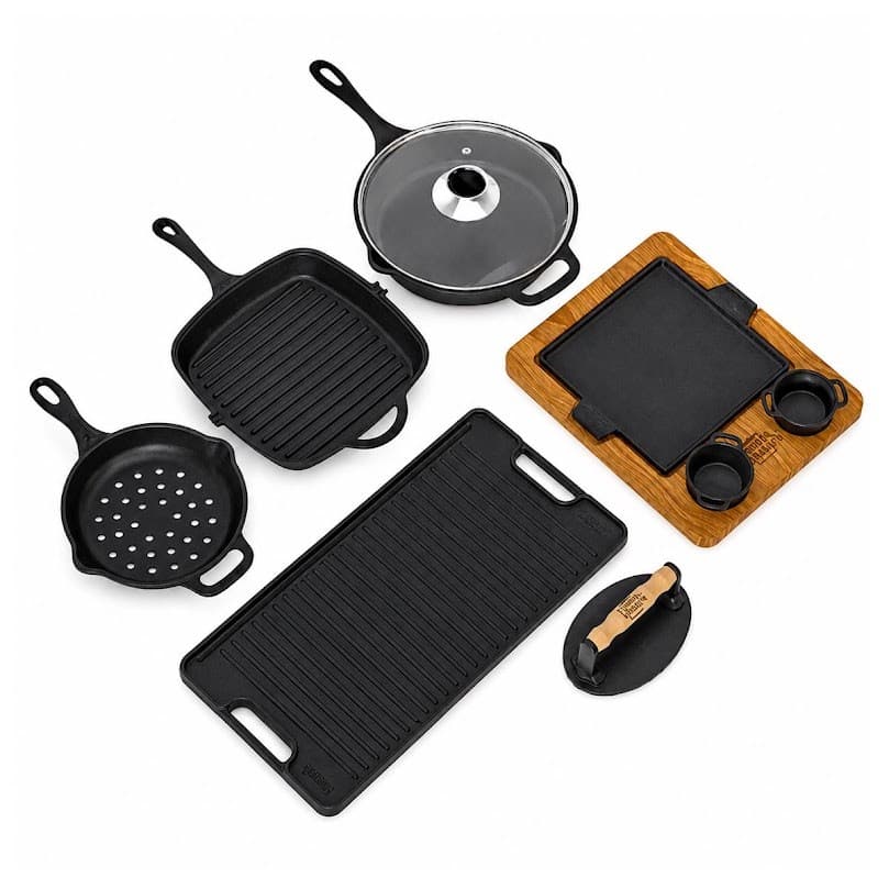 Kit Churrasco Completo Grill de Ferro Fundido Panela Mineira