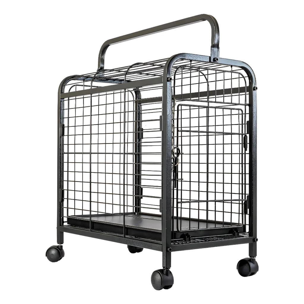 Caixa Transporte Cachorro Gato Rodas Portatil Gaiola Canil C