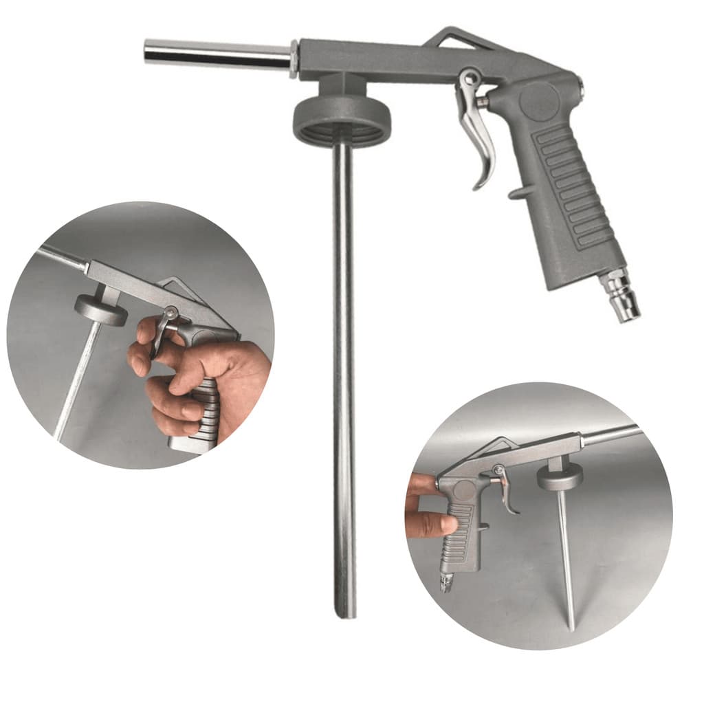 Pistola Para Emborrachamento Batida de Pedra Alumínio Pneumática Proteção Antiferrugem
