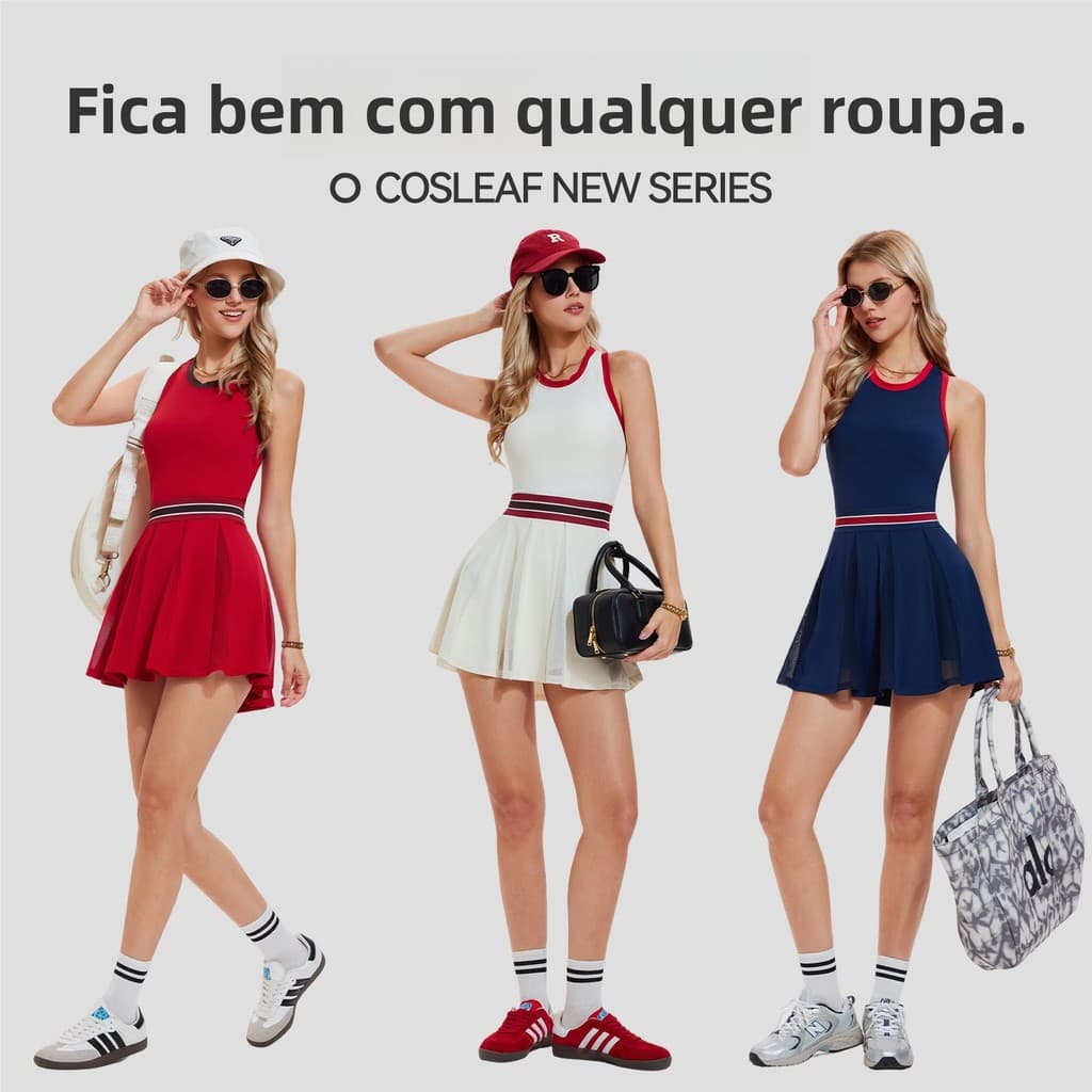 Sem mangas esportes Yoga vestido feminino contraste cor Nude vestido de Fitness ao ar livre correndo estiramento tênis v