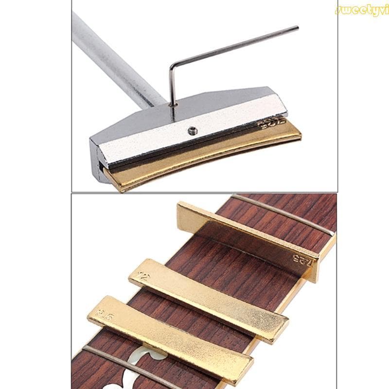 Guitarra Baixo Traste Imprensa Caul Inserções Chave Instalar Ferramenta