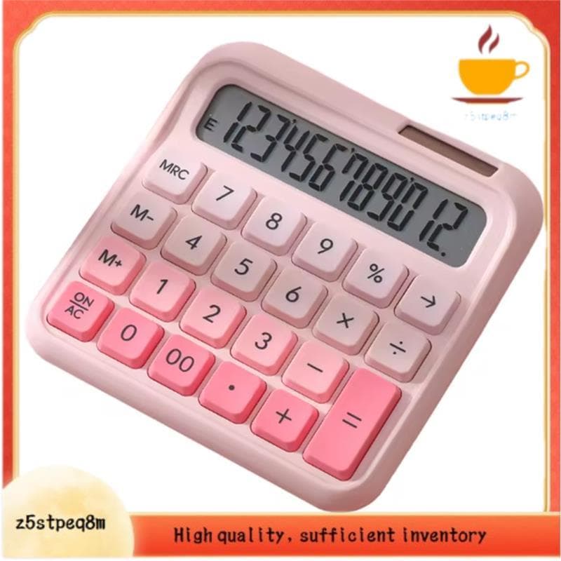 Calculadora De Energia Solar E Bateria 12 Dígitos Grande Display LCD Calculadoras De Botão Tela De Para