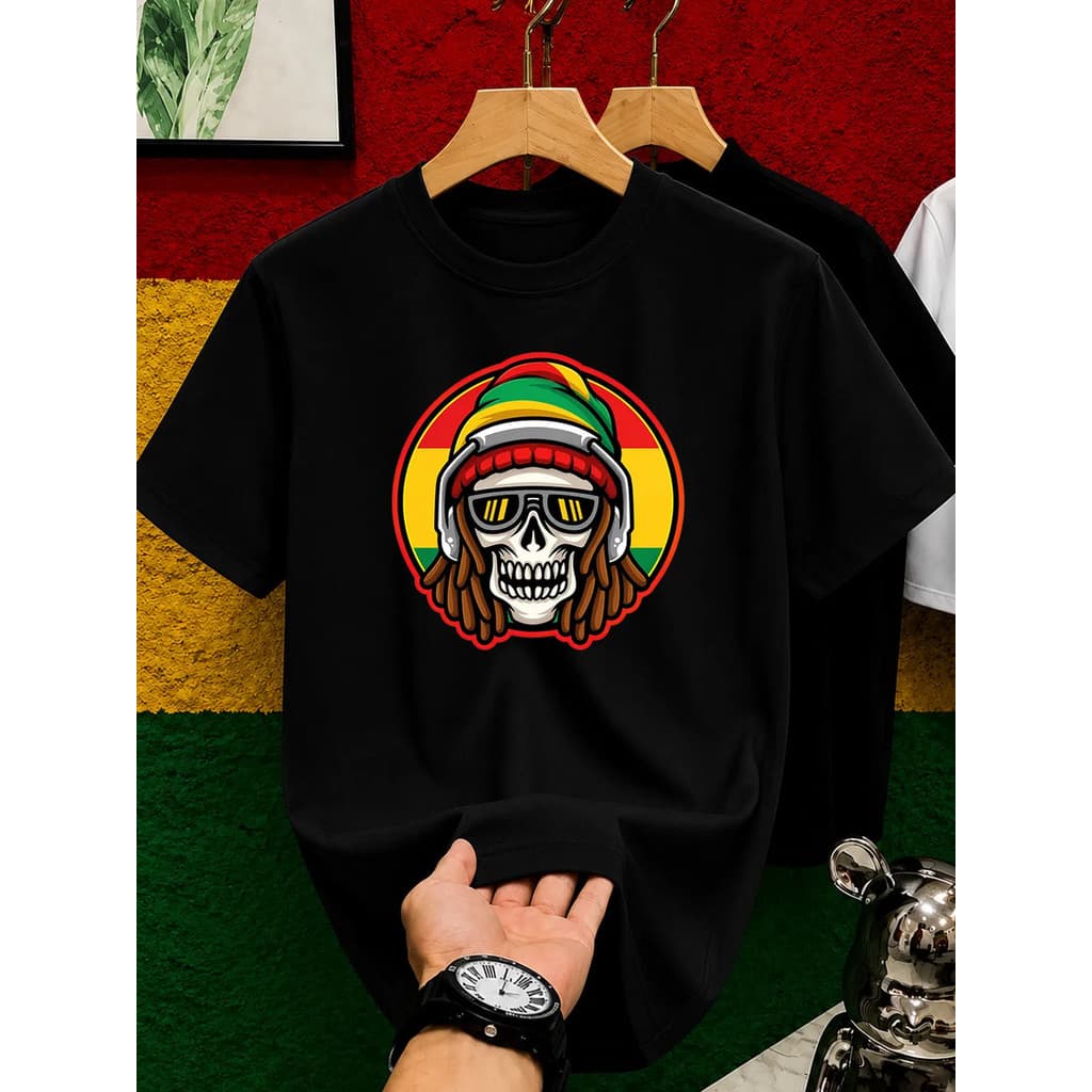Camisa Camiseta Reggae Rastafari Marley Cranio Reggae