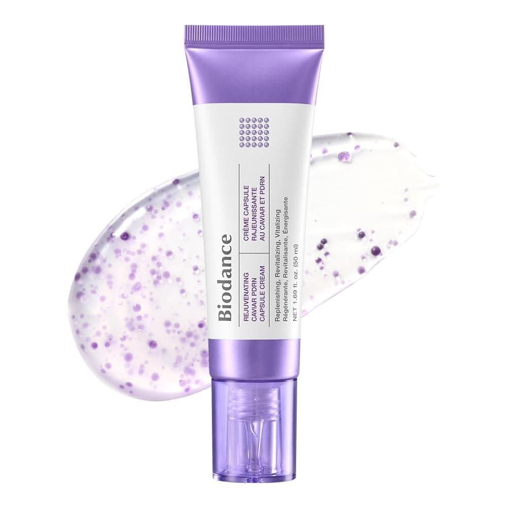 Creme em Cápsulas Rejuvenescedor de Caviar PDRN BIODANCE, Hidratante Facial com DNA de Caviar e Salmão PDRN, Cuidados co