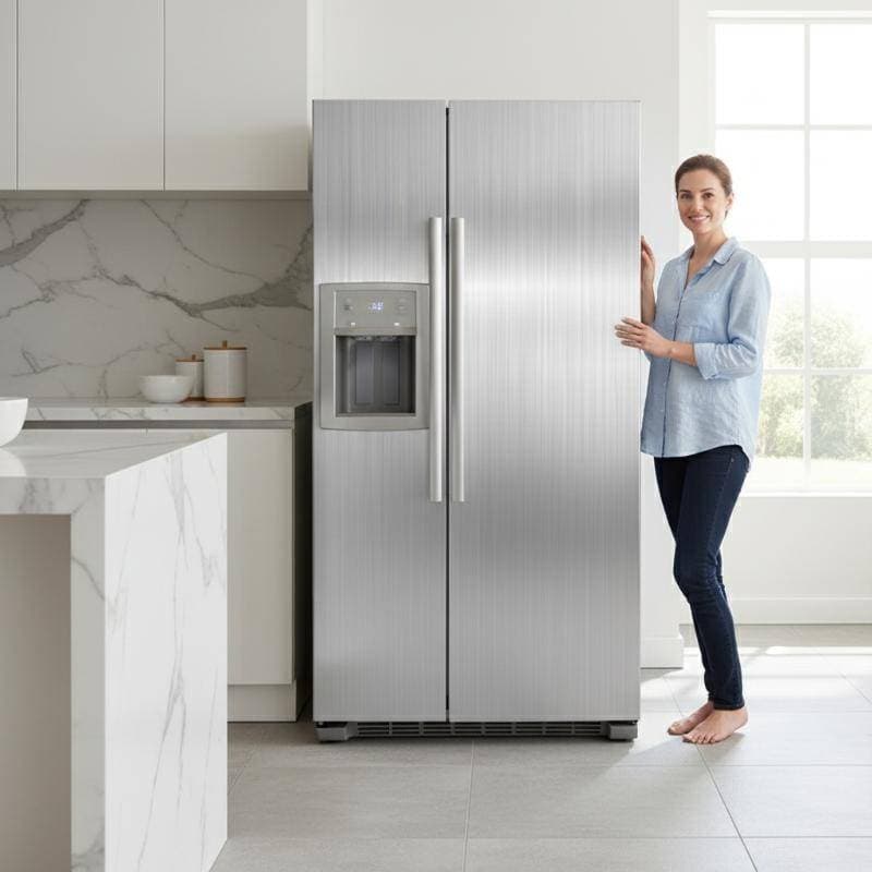 [RE] Papel De Parede Lavável De 60x200cm Para Geladeira , Cozinha , À Prova D'água De Óleo , Autoadesivo , Removível , F