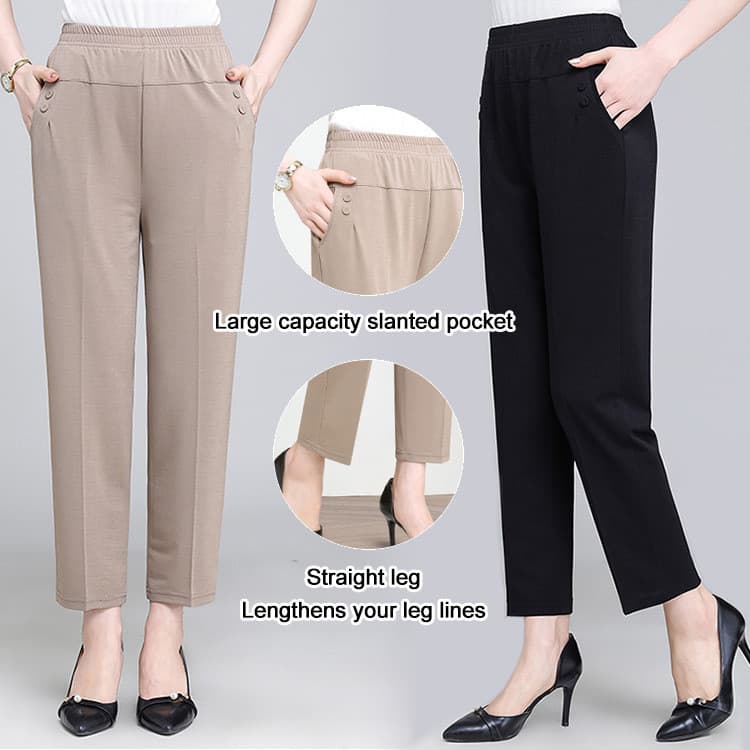 Calça Ninepoint casual e folgada para o verão da mamãe