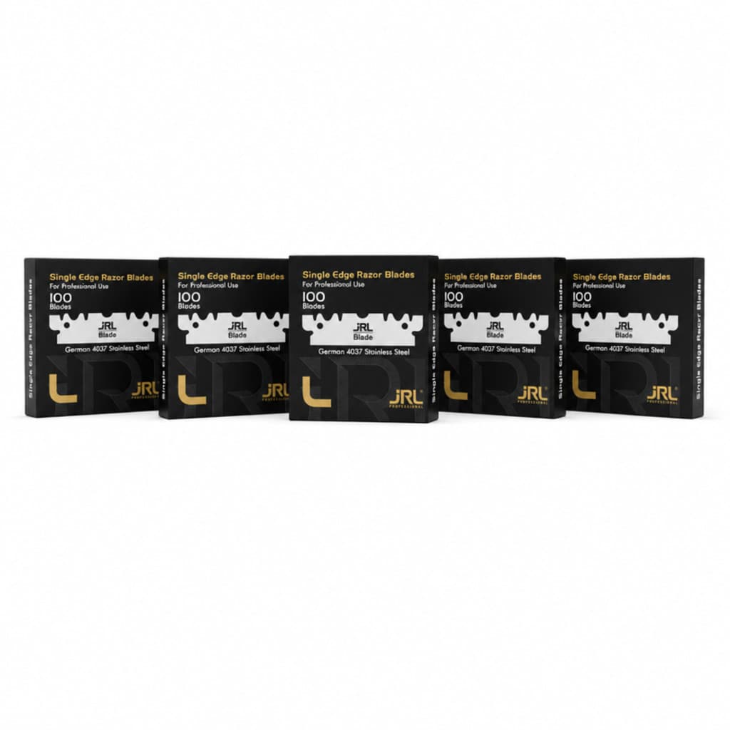 500 Lâminas Gilete Para Navalhete JRL Professional Single Edge Fio Único Aço Alemão