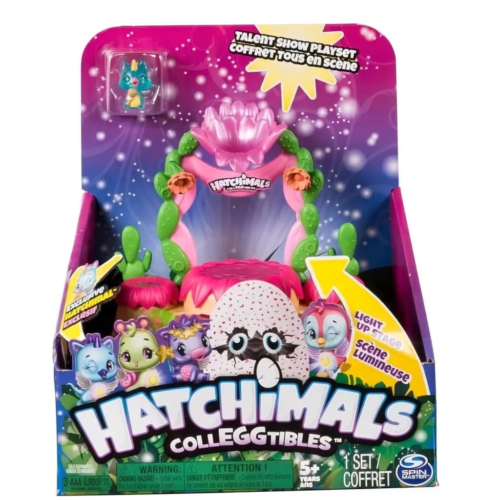 Boneco Hatchimals Colleggtibles Show De Talentos Rosa Original