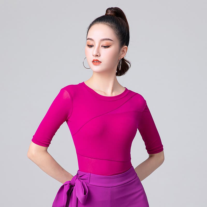 Corpo corpo roupas de treinamento feminino verão dança prática terno dança latina terno padrão nacional moderno dança So