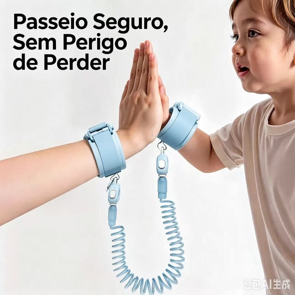 Pulseira Infantil Segurança Bebe Criança Guia Antiperdido H-27