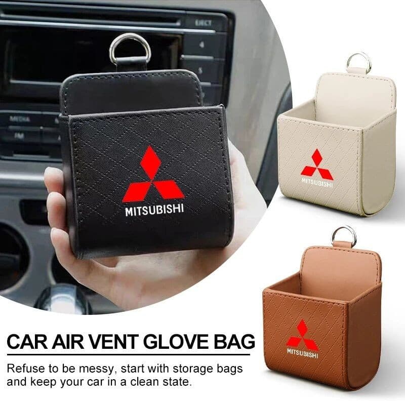 Caixa de Armazenamento para Saída de Ar do Carro, Organizador de Telefone e Óculos, Acessórios de Estilo Automotivo para