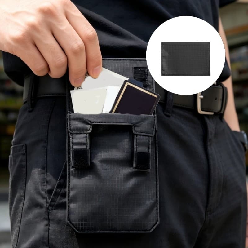 OMG * Carteira Cartão E Dinheiro Para Transporte Diário Porta-Passaporte Dobrável Tecido Compacto