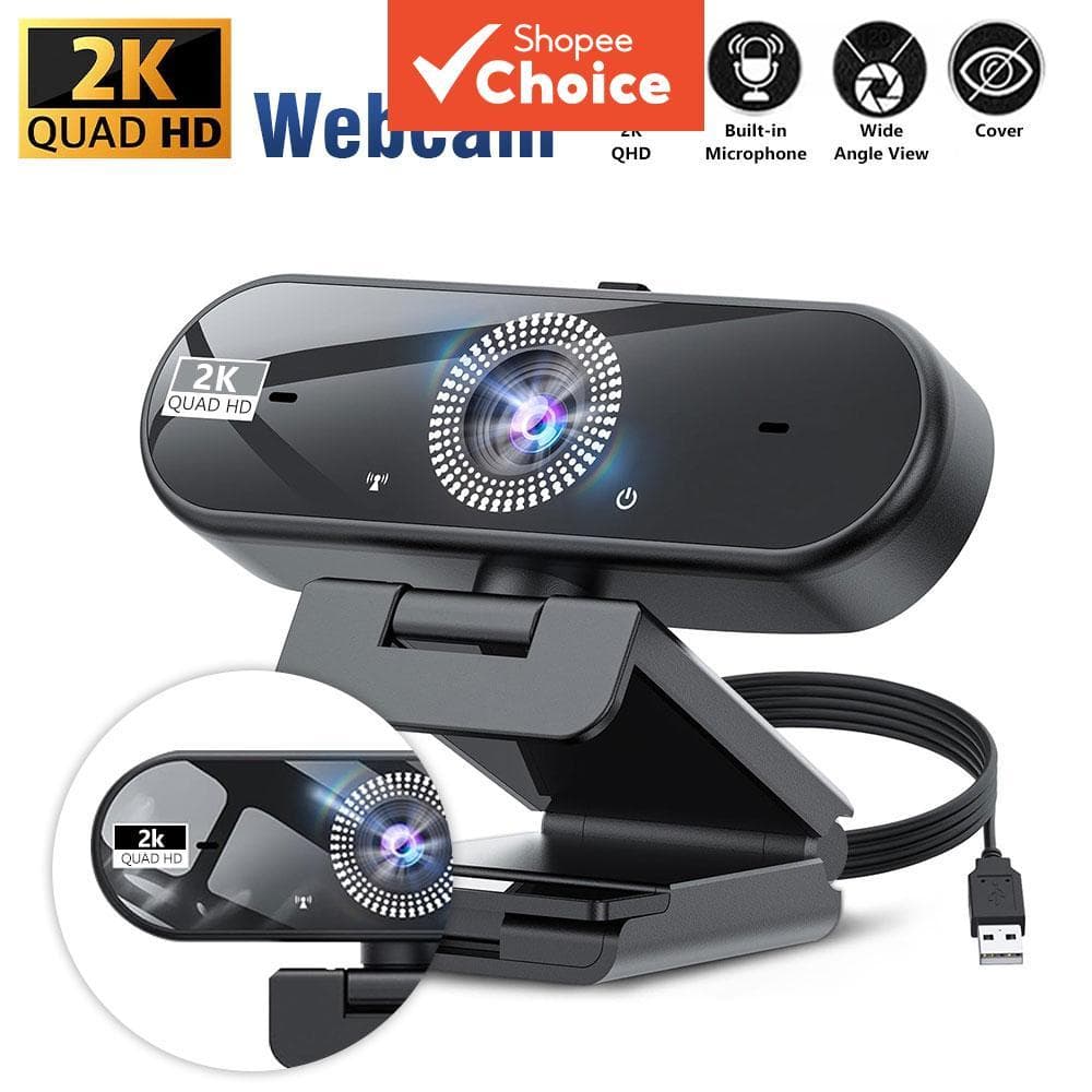 Câmera Web HD 1080P USB com Microfone, Webcam para PC, Laptop, Desktop, Plug & Play para Zoom, Teams, Skype, Reuniões