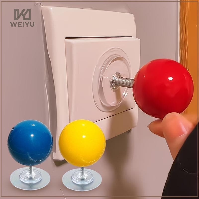 WEIYU Joysti Bola Interruptor Stier Diversão Decorativo Auto-Adesivo De Luz Extensor Para Crianças Quarto Escritório Em