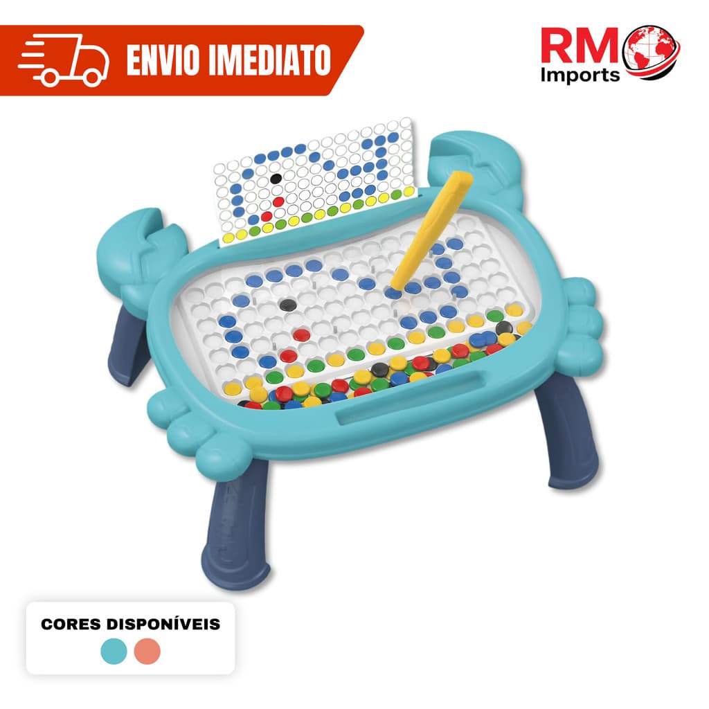 Lousa Magnética Infantil Mesa de Desenho Brinquedo Educativo Montessori para Crianças