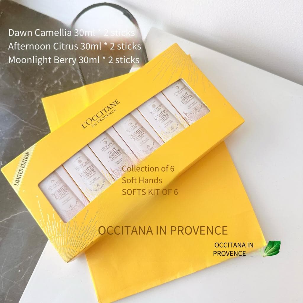 L'Occitane Dawn Camellia Moonlight Berry Conjunto De Creme Cítrico Para As Mãos Da Tarde