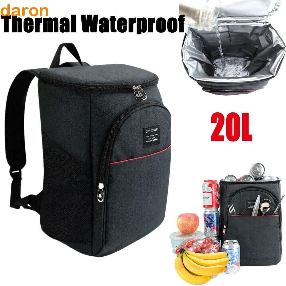 Mochila Térmica para Camping DARON 20L, Bolsa Isolante Impermeável para Manter a Temperatura